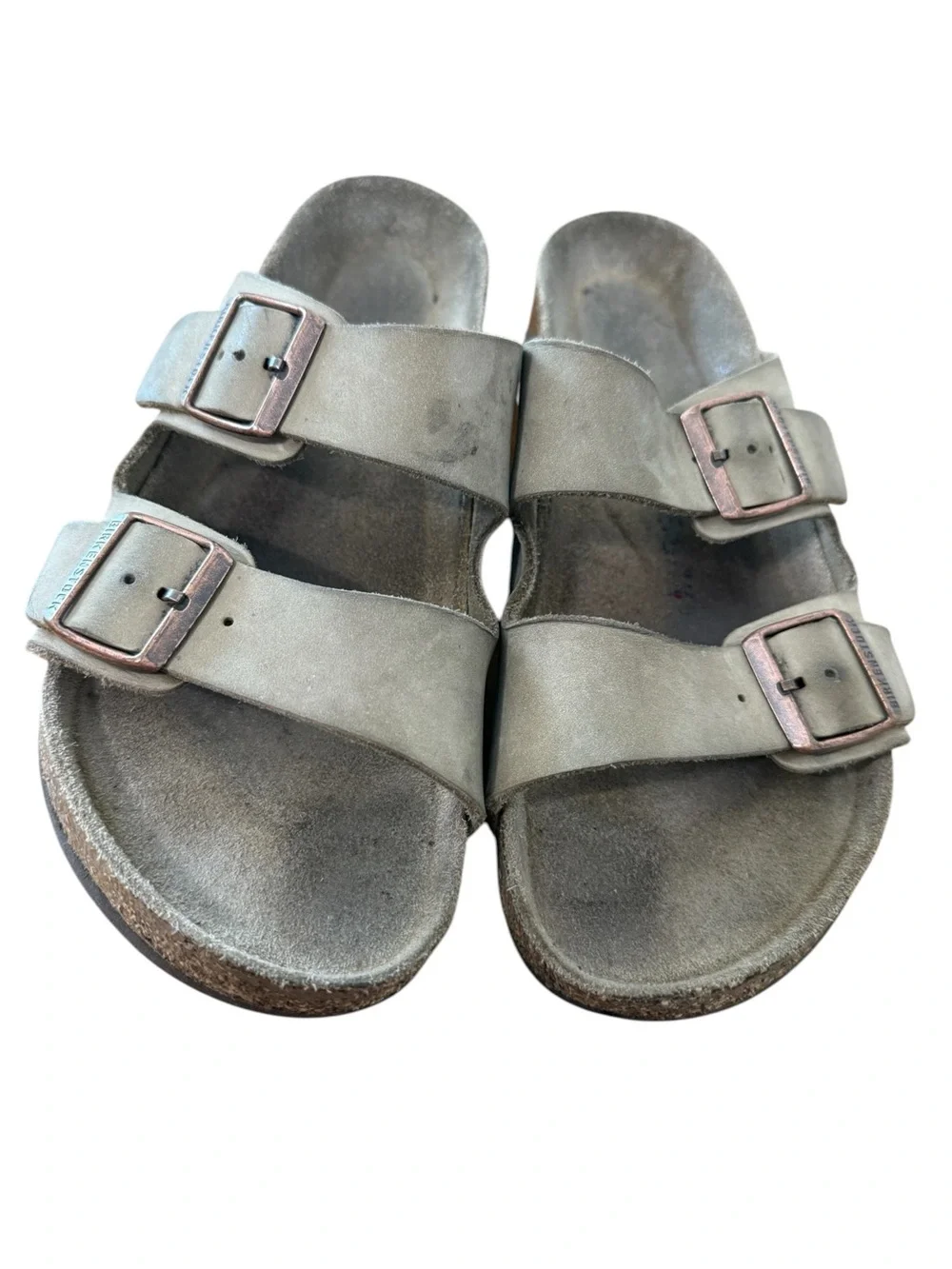Birkenstock Arizona Two-Strap Sandals in Taupe Size EU 41 Narrow US Men’s 8